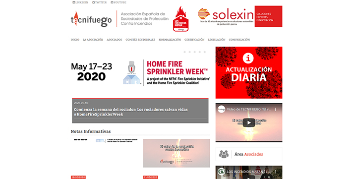 El día 20 de mayo se celebra Home Fire Sprinkler Day