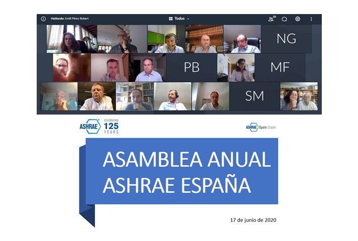 La Asamblea Anual del ASHRAE Spain Chapter se celebró el pasado 18 de junio