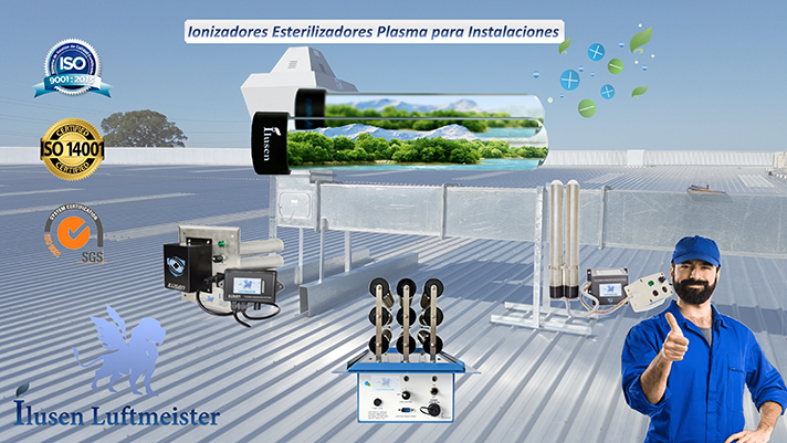 Sistemas de ionización por plasma para la purificación del aire de uso profesional para instaladores