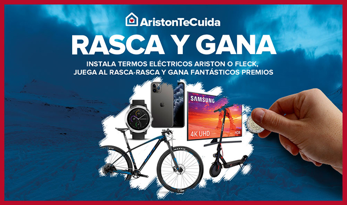 Campaña dirigida para los instaladores profesionales de termos eléctricos bajo el claim #AristonTeCuida 