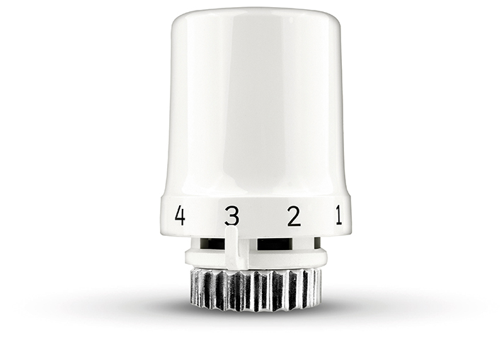 El primer producto Honeywell Home Thera-6 es un cabezal elegante y compacto