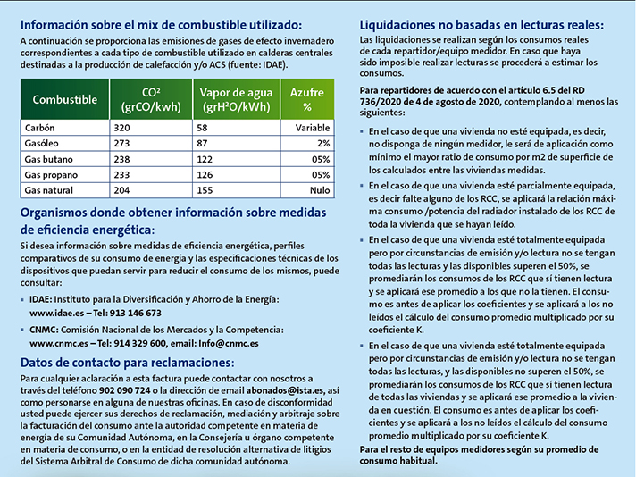 Esta norma facilita que el consumidor disponga de una información más completa y fiable sobre sus consumos energéticos