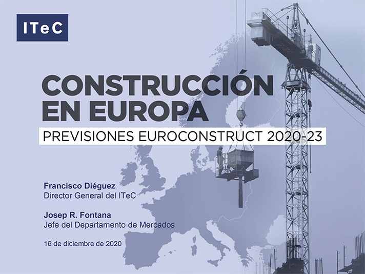 El estudio de Euroconstruct describe la evolución de la construcción en Europa en el período 2020-23