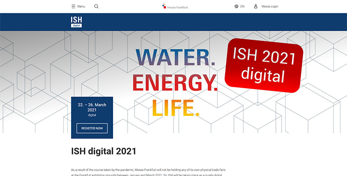 ISH Digital 2021 se celebrará entre los días 22 y 26 de marzo
