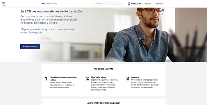 Los cursos pueden realizarse de forma online en https://formacion.baxi.es/ 