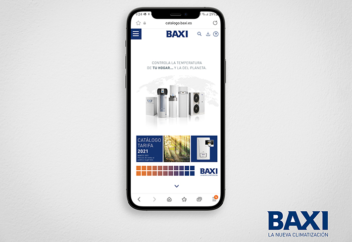 Accesible desde web y móvil facilita la consulta sobre las más de 3.000 referencias incluidas en el catálogo Tarifa de Baxi