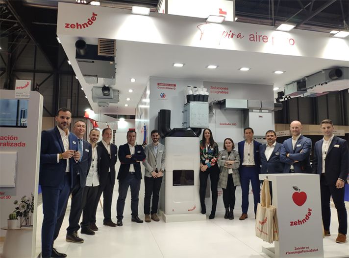 Todo el equipo de Zehnder presente en la Feria C&R 2021