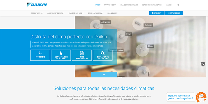 La compañía de climatización ya tiene disponible este chatbot para dar el mejor servicio en su página web 