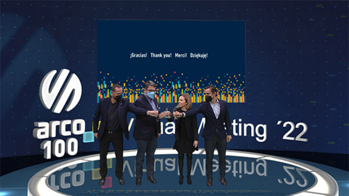 Arco ha presentado los resultados de 2021 en el Virtual Meeting’22, su convención anual de ventas