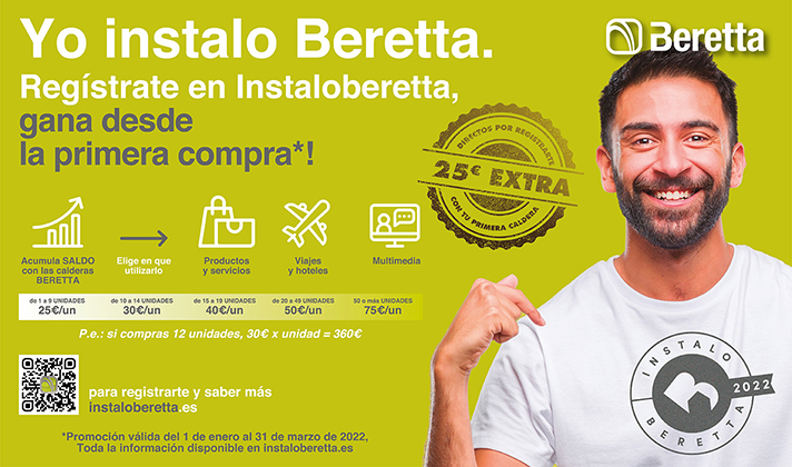 Beretta quiere premiar la fidelidad de los instaladores. Cuantas más calderas compres más valor por cada una de ellas