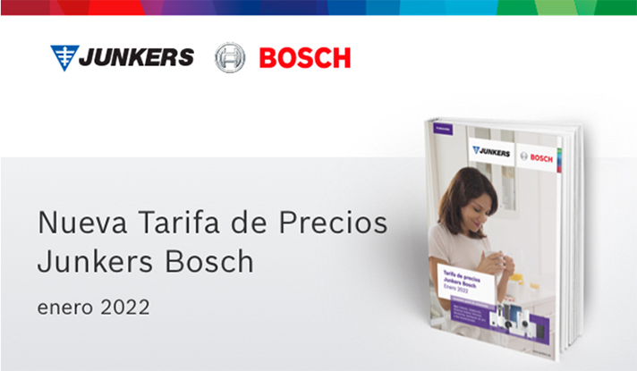 Junkers Bosch: nueva tarifa de precios