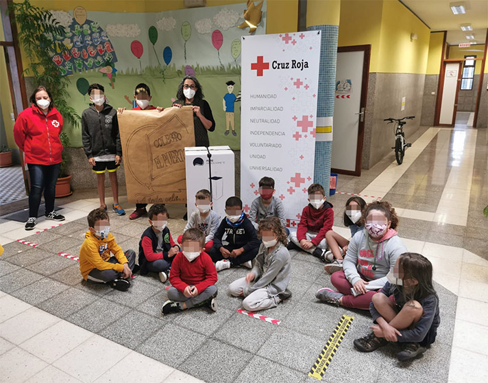 Eurofred dona a Cruz Roja La Palma un total de 30 purificadores de aire para que los niños y las niñas que asisten a clase en los centros damnificados puedan disfrutar de un aire libre de partículas