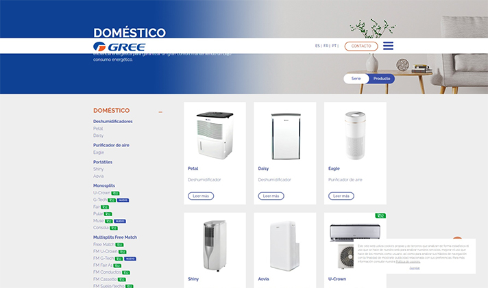 Gree renueva su página web para mejorar la experiencia del cliente