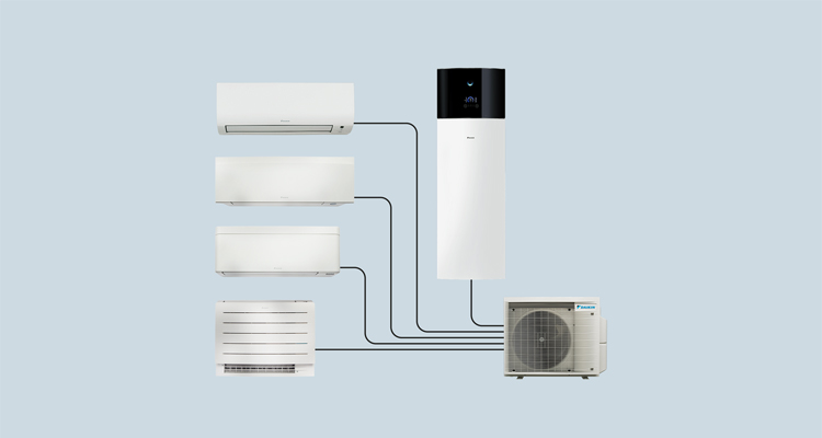 Daikin amplía su sistema Multi+ para climatización y ACS en viviendas de hasta 150 m²