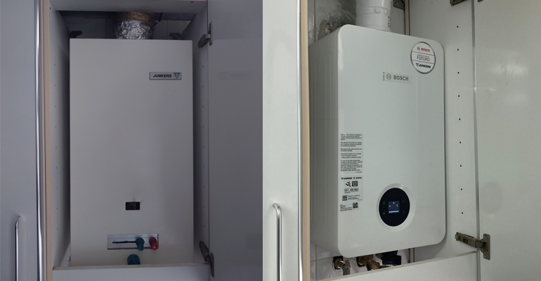 Bosch sustituye en Cádiz un calentador Junkers con más de 40 años de servicio