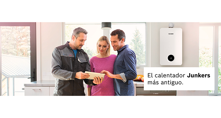 Bosch Home Comfort lanza una campaña para sustituir antiguos calentadores Junkers por modelos más eficientes