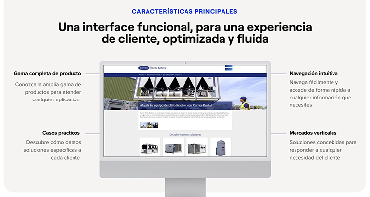 Carrier presenta su nueva web de soluciones de alquiler de climatización