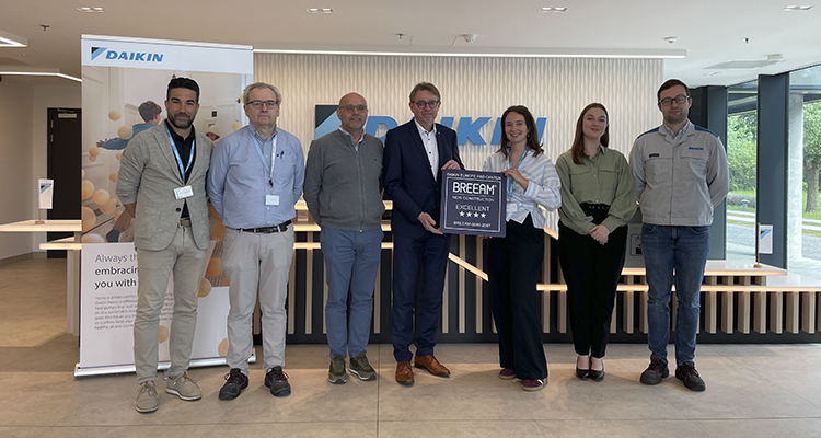 Daikin obtiene la certificación BREEAM Excellent para su centro de I+D en Bélgica