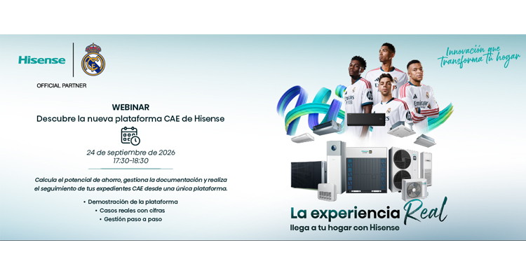 Hisense simplifica la tramitación de los CAE para instalaciones de aerotermia