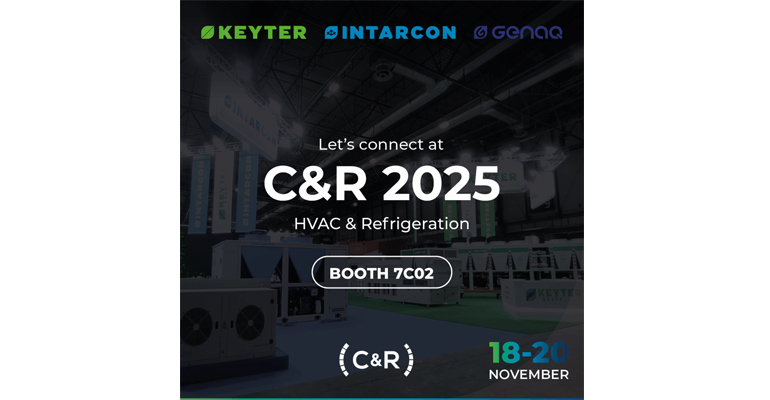 Keyter, Intarcon y Genaq estarán presentes en C&R 2025 con soluciones en refrigerantes naturales
