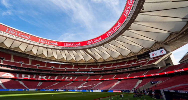 LG amplía su presencia en los estadios españoles con soluciones de señalización digital y climatización