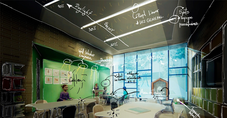 Lamp iluminacion preescolar 4 - Tecnoinstalacion