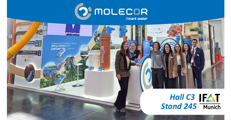 Molecor presenta tuberías PVC-O y soluciones sostenibles en Ifat Munich 2026