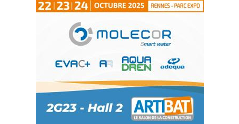 Molecor asistira feria Artibat - Tecnoinstalacion