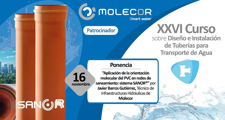 Molecor presenta las aplicaciones del Pvc-O en redes de saneamiento en un curso de la UPM