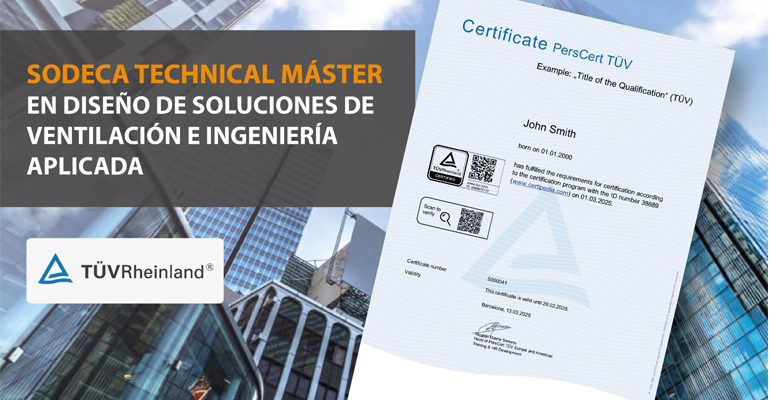 El Sodeca Technical Máster duplica participación en formación sobre ventilación mecánica