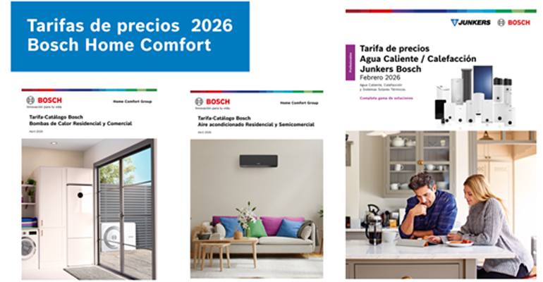 Bosch Home Comfort actualiza tarifas para mejorar el acceso técnico y la prescripción profesional
