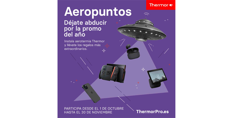Thermor lanza la promoción Aeropuntos 2025 para impulsar la instalación de sistemas de aerotermia