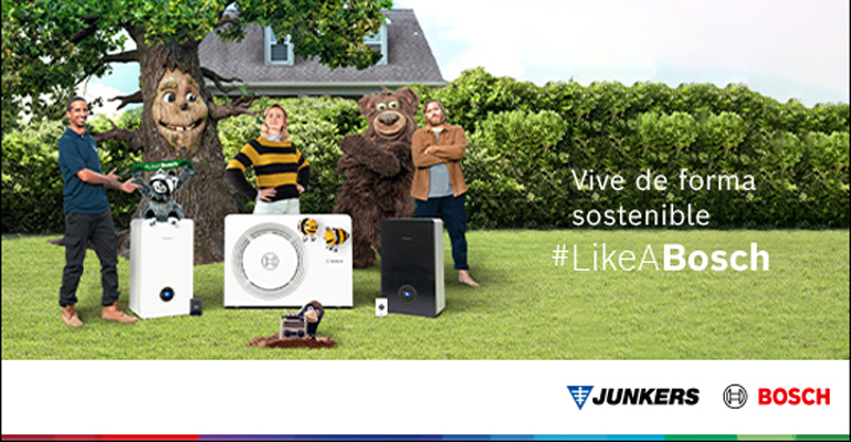 La nueva campaña de Junkers Bosch invita a vivir de forma sostenible #LikeABosch con soluciones innovadoras y responsables