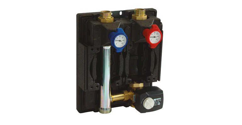 Unidades de distribución y mezcla de agua para sistemas de calefacción y refrigeración