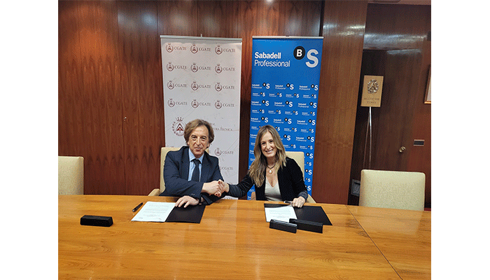 El CGATE y Banco Sabadell firman un convenio de colaboración para acceder a soluciones financieras más ventajosas