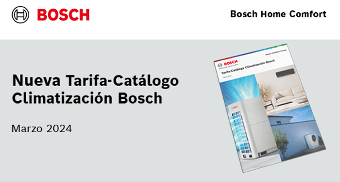 Bosch presenta su catálogo de climatización para el 2024