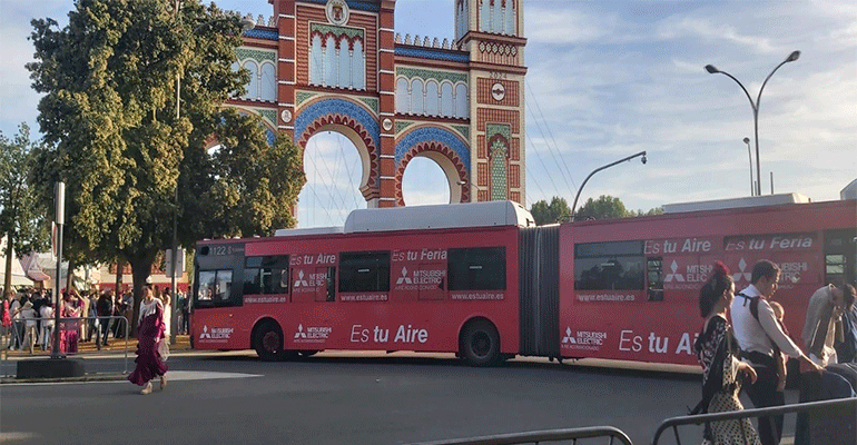 Mitsubishi Electric llega a Sevilla con su campaña ‘Es tu Aire’