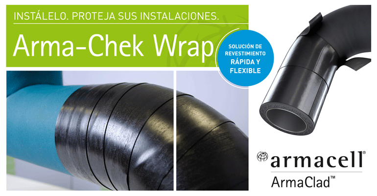 Revestimiento autosoldable de Armacell: Arma-Chek Wrap