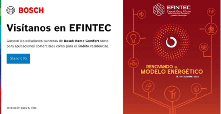 Bosch participa en la cuarta edición de EFINTEC