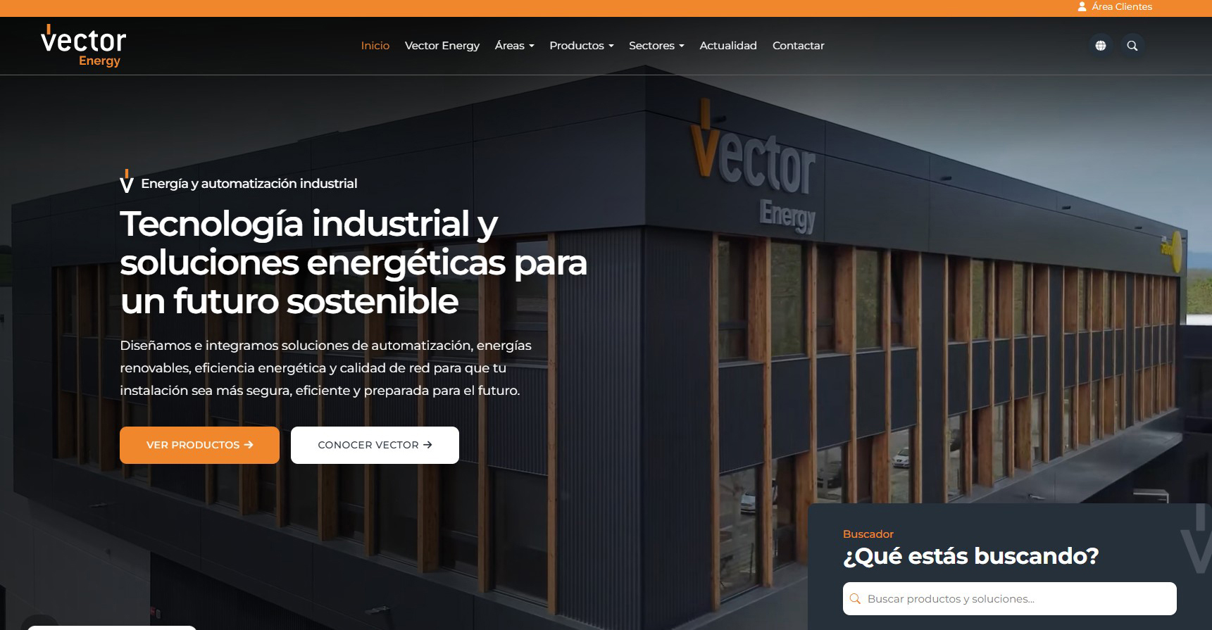 Vector Energy renueva su web para acercar su actividad y soluciones a clientes y profesionales del sector