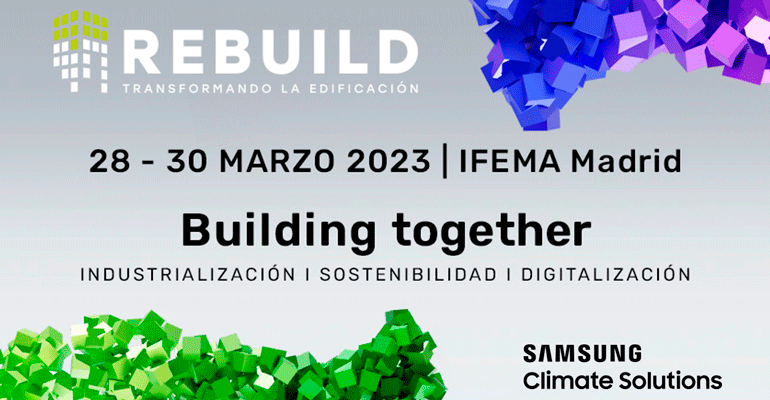 Samsung Climate Solutions asistirá a Rebuild, el evento referente en innovación para impulsar la edificación